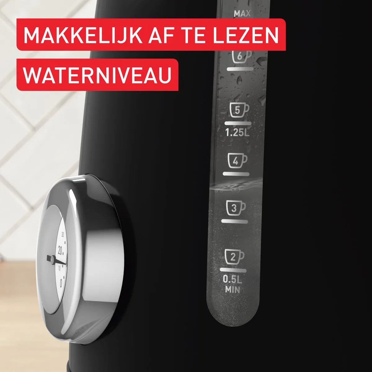 Tefal Soleil KO3558 Waterkoker 1.7L - Zwart