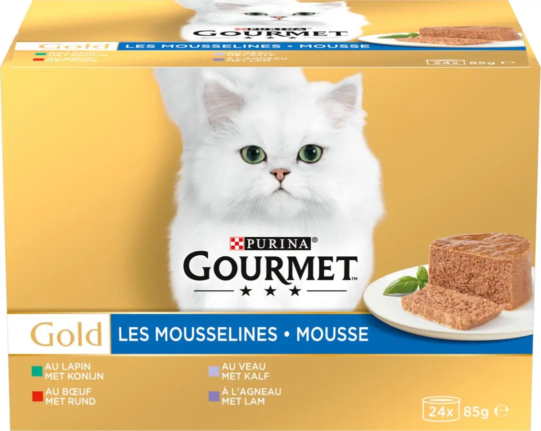 Gourmet Gold Mousse Kattenvoer Natvoer - 24x85g
