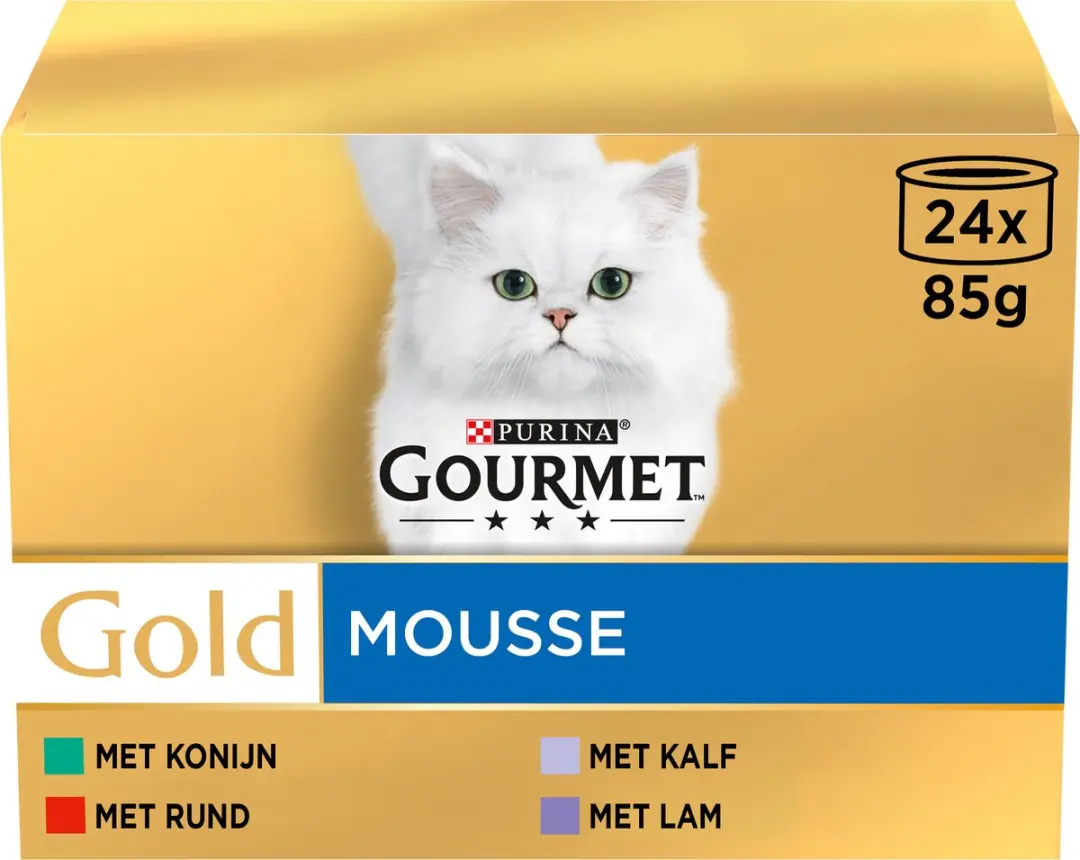 Gourmet Gold Mousse Kattenvoer Natvoer - 24x85g