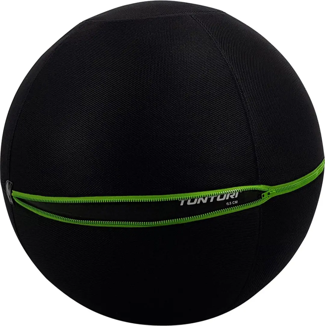 Tunturi Fitnessbalhoes 65cm - Groen/Zwart