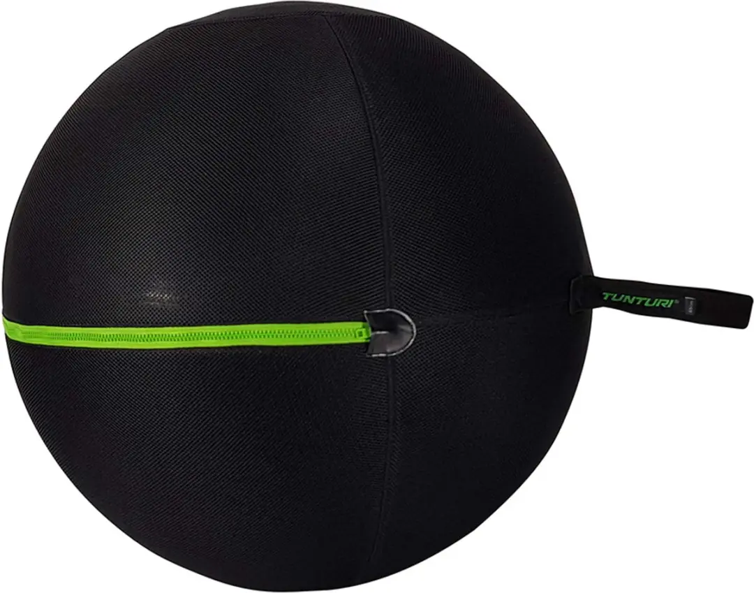 Tunturi Fitnessbalhoes 65cm - Groen/Zwart