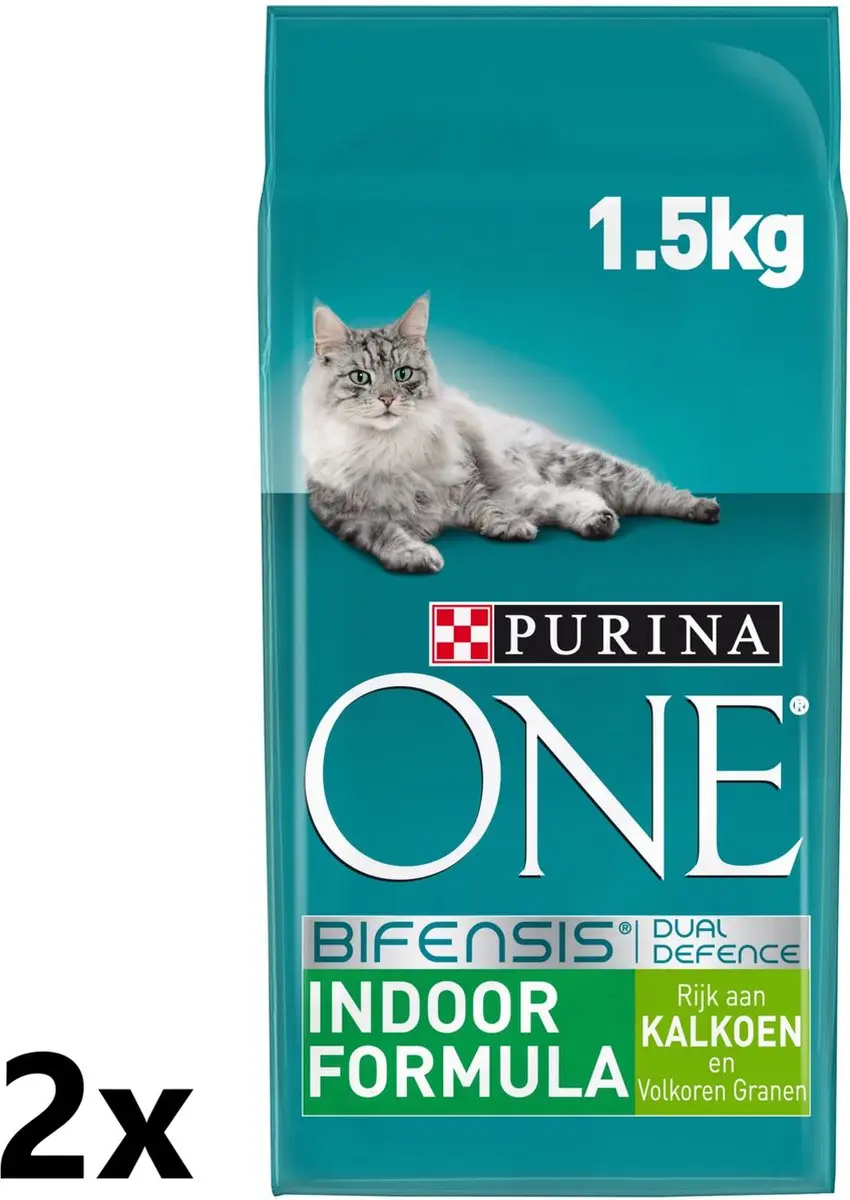 Purina One Indoor Kalkoen Kattenvoer
