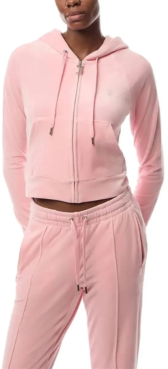 Juicy Couture Madison Classic Velour Hoodie - Roze - XXS