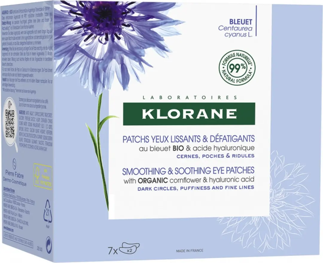 Klorane Pads Ogen Bleuet 14 Stuks