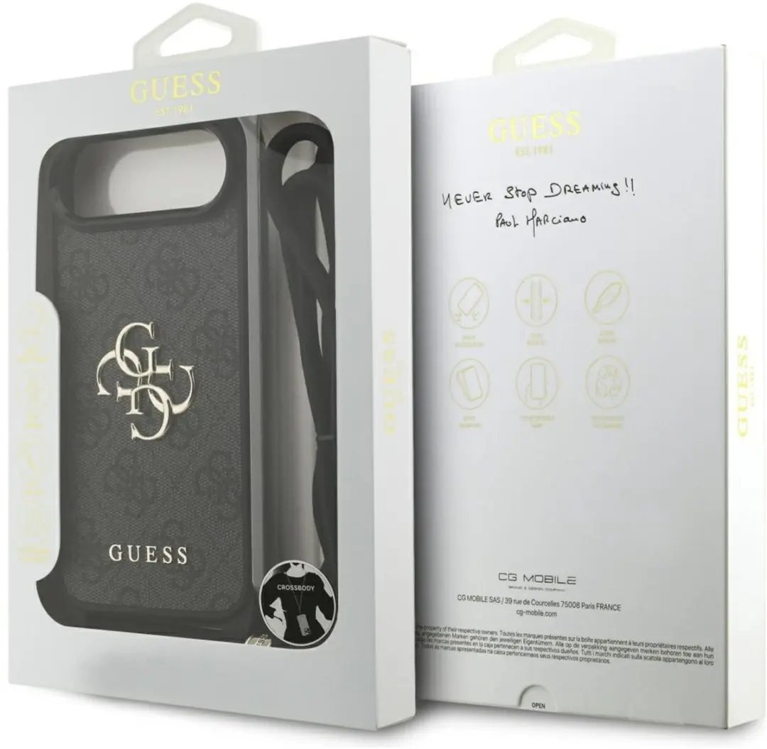 GUESS iPhone 17 Air Back Cover - Zwart - MPN 3666339526740