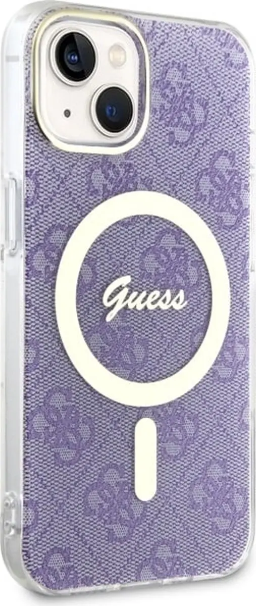 GUESS 4G Back Case MagSafe iPhone 14 - Paars