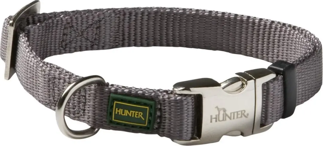 Hunter Alu-Strong Hondenhalsband XL - 45-65cm - Grijs