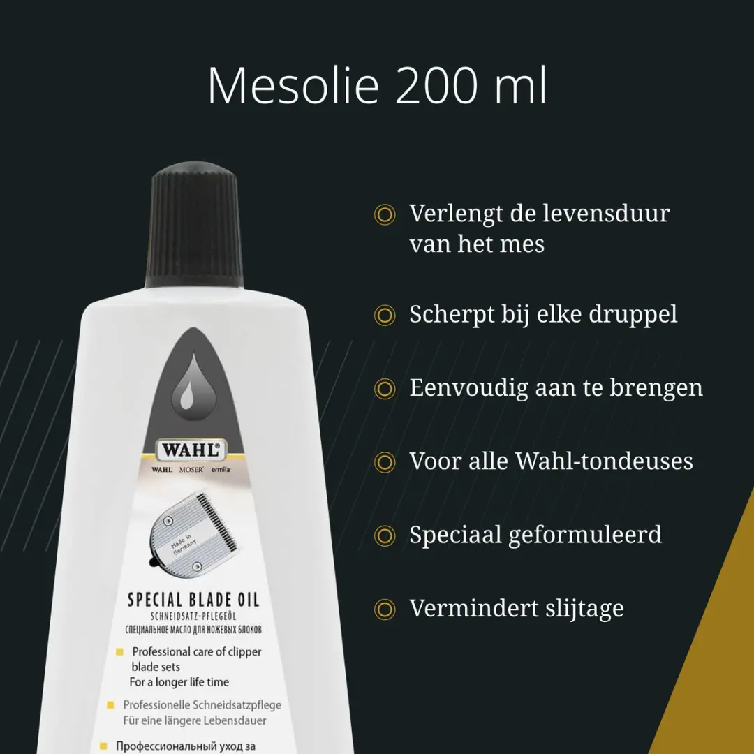 Moser 1854 Blade Oil 200ml - Wit