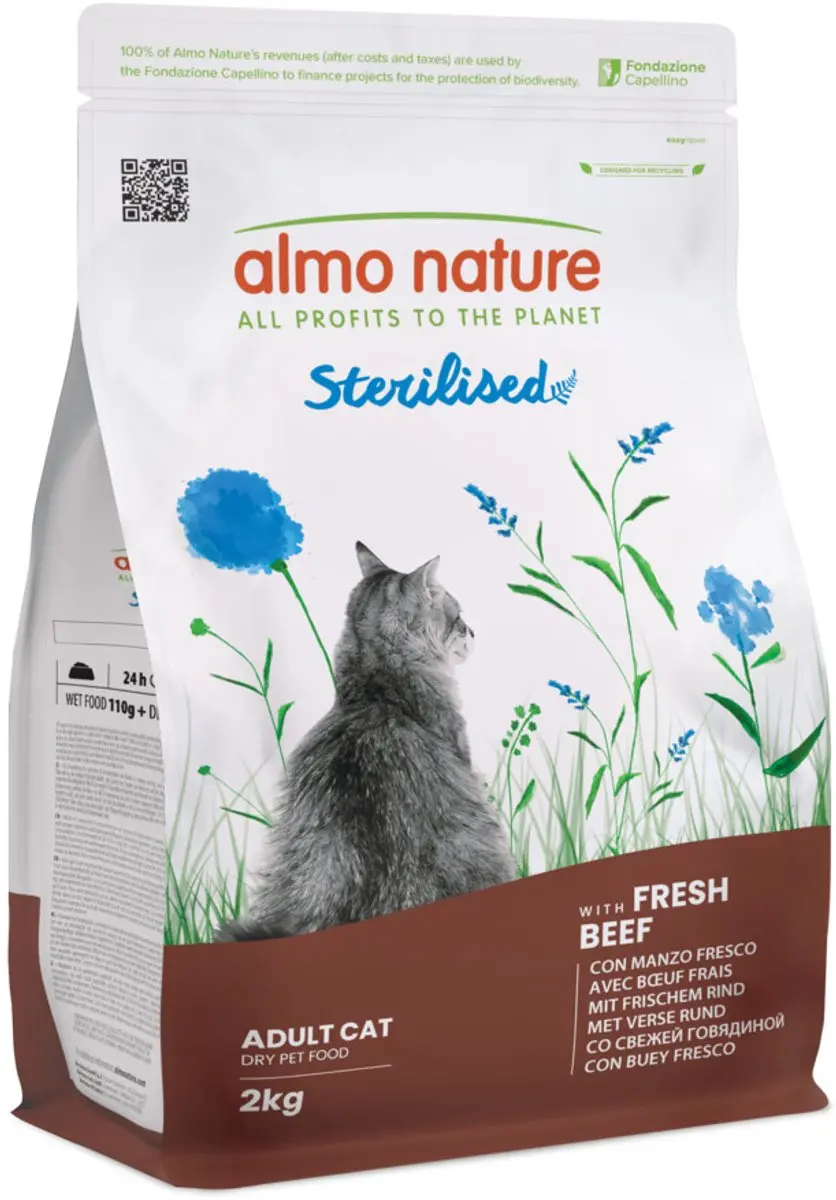 Almo Nature Holistic Gesteriliseerde Katten Rundvlees 2kg