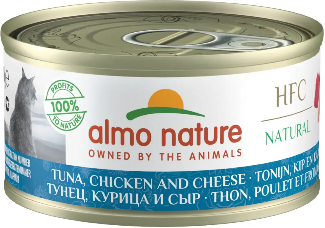 Almo Nature Katvoer Tonijn/Kip/Kaas 70g