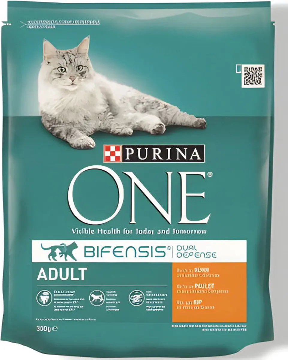 Purina ONE Adult Kip & Granen Kattenvoer 800g