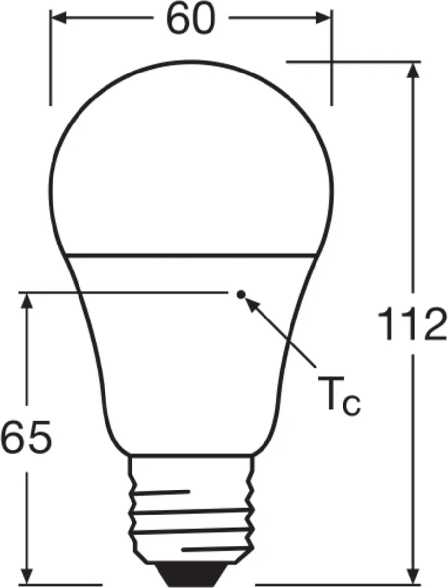 LEDVANCE Classic LED E27 Peer Mat 10W 1055lm - Zeer Warm Wit - afbeelding 4 van 6