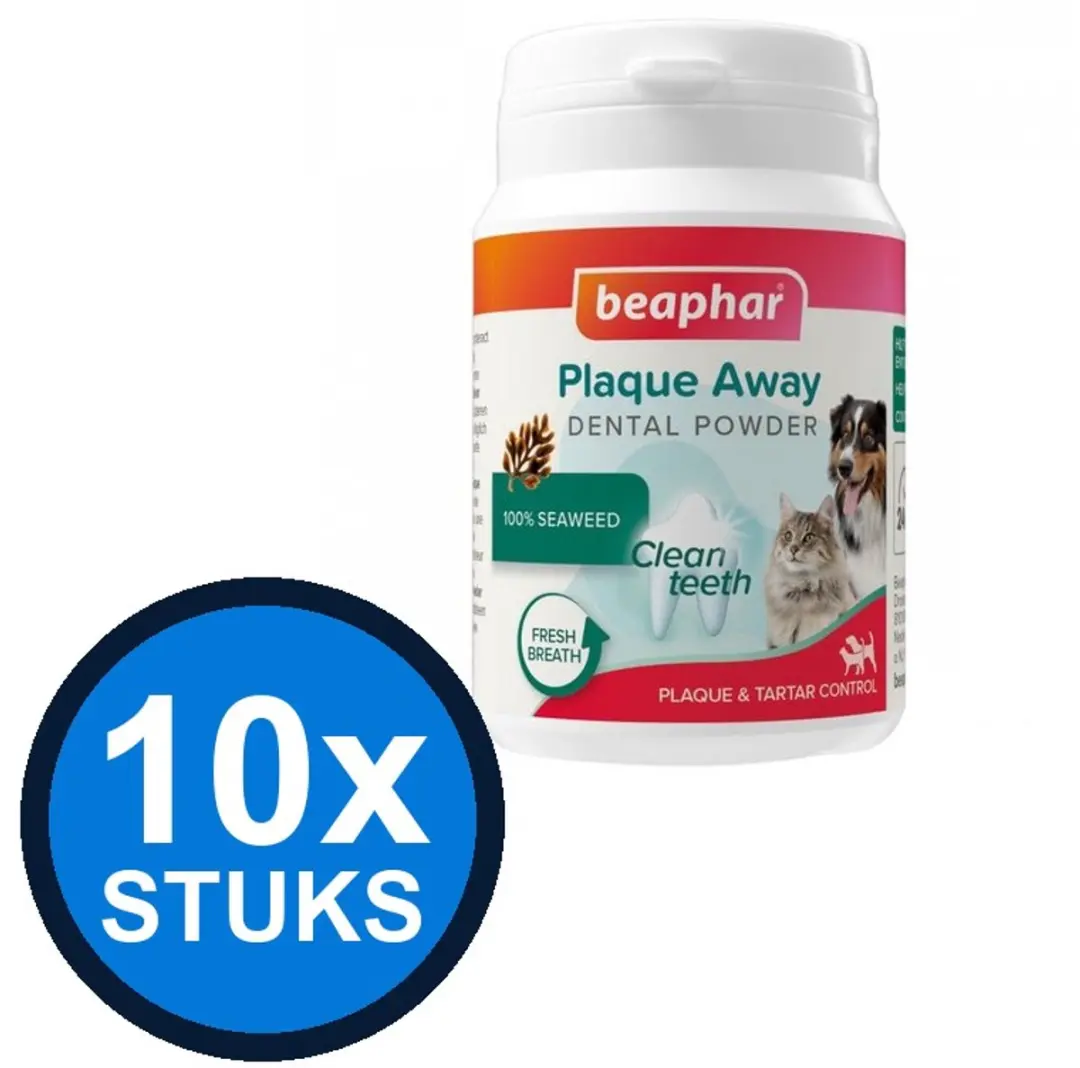 Beaphar Plaque Away Dental Powder 80ml