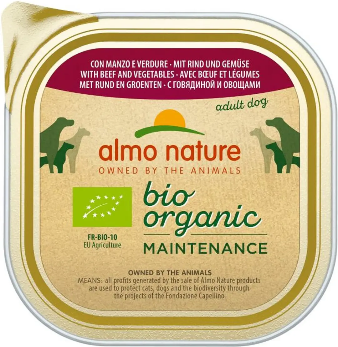 Almo Nature Bio Organic Maintenance Hondenvoer Rund & Groenten 300g