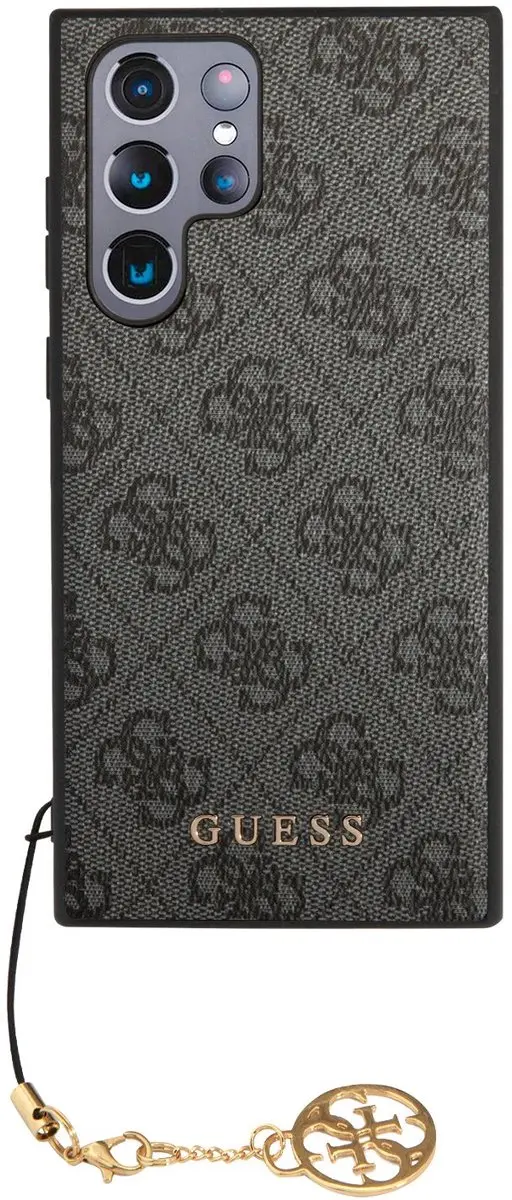 GUESS Charm Hoesje S24 Ultra - Zwart 4G Charms