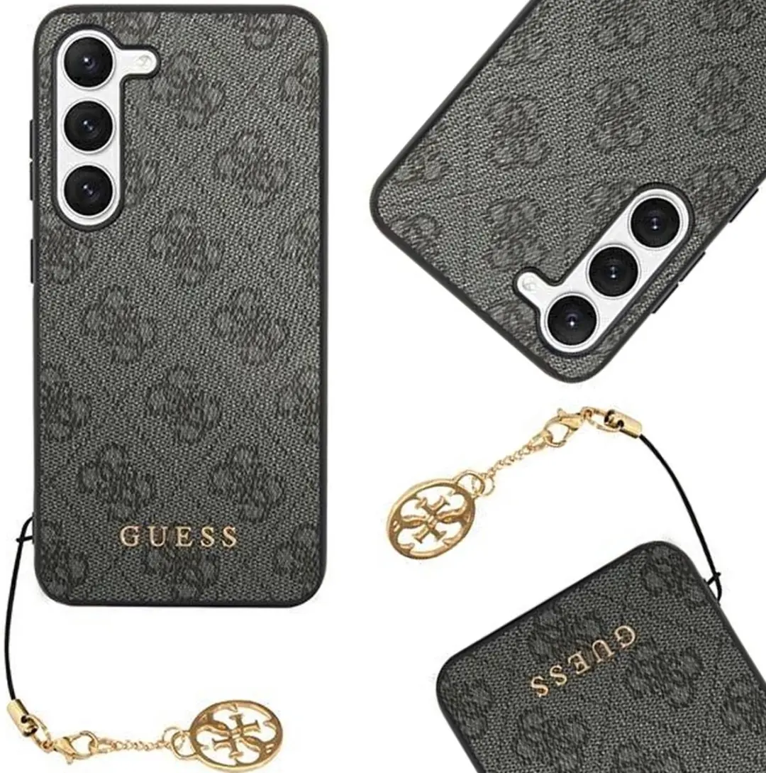 GUESS Charm Hoesje S24 Ultra - Zwart 4G Charms