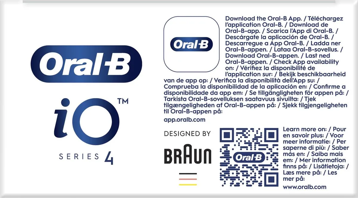 Oral-B iO4 Elektrische Tandenborstel - Zwart