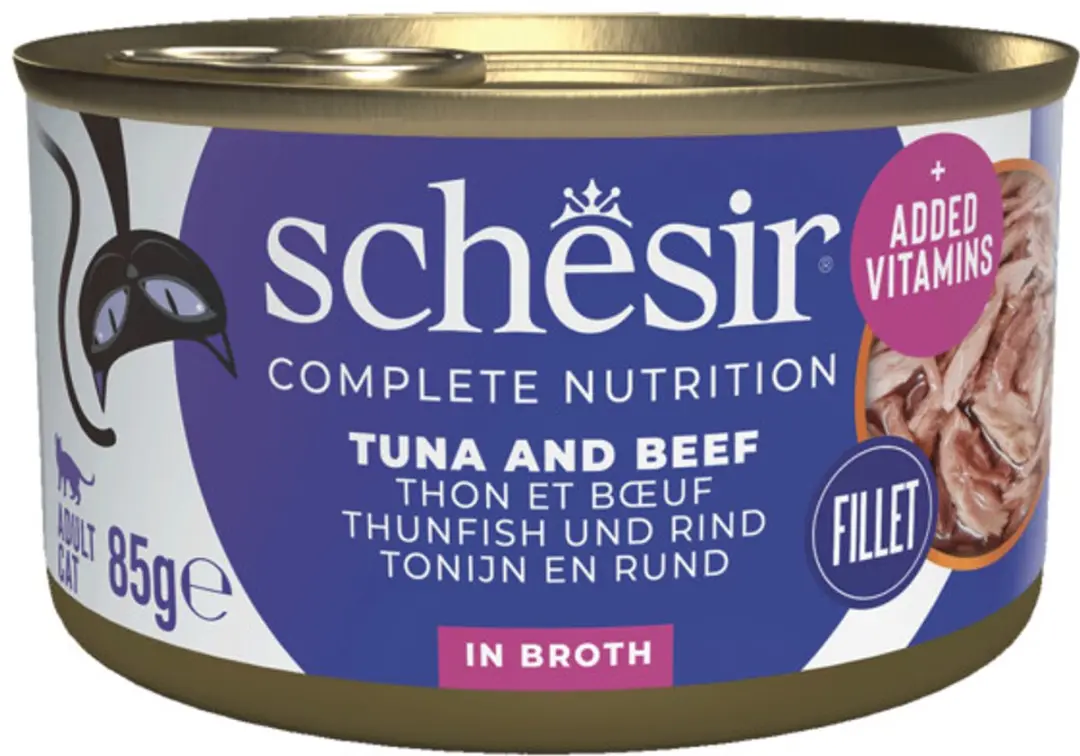 Schesir Complete & Balanced Kattenvoer Tonijn & Rundvlees 85g