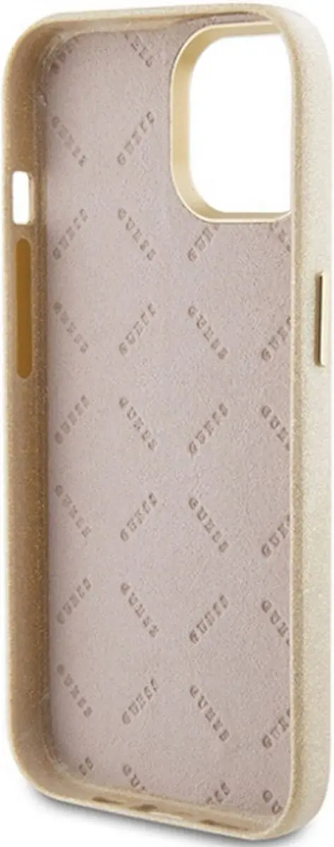 GUESS Glossy Back Case - iPhone 15 - Goud