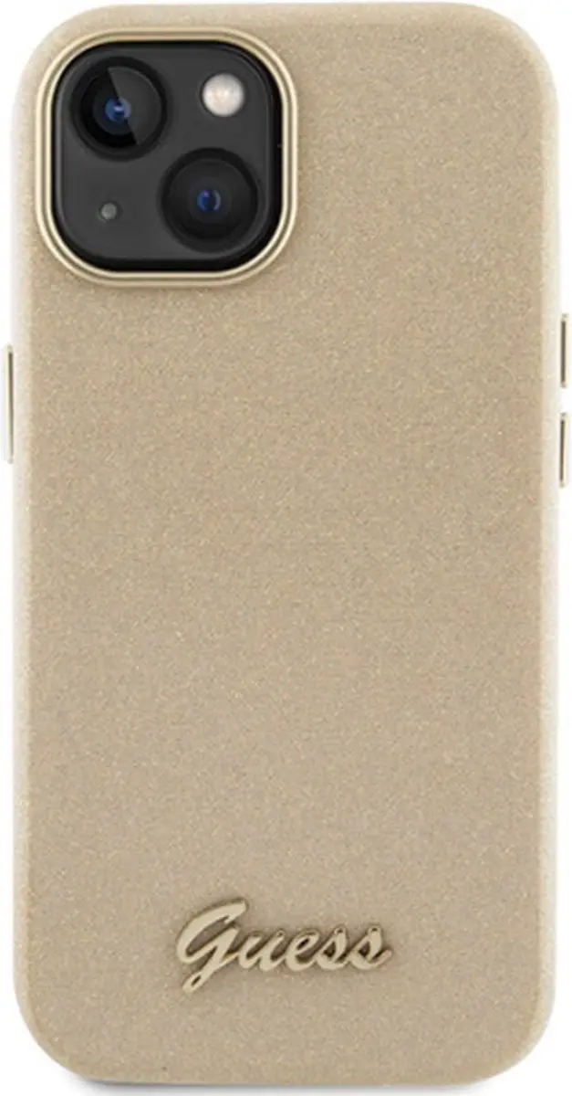 GUESS Glossy Back Case - iPhone 15 - Goud