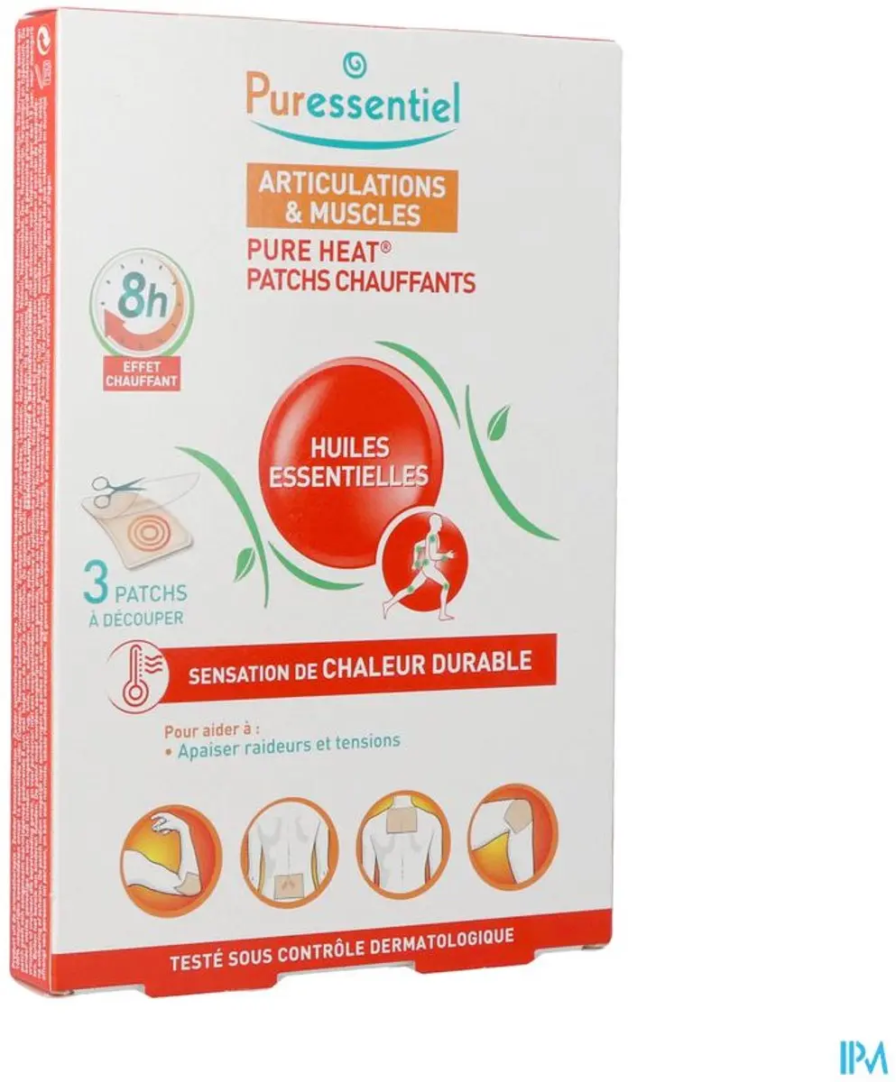 Puressentiel Gewrichten & Spieren Verwarmende Patches - 3 Stuks
