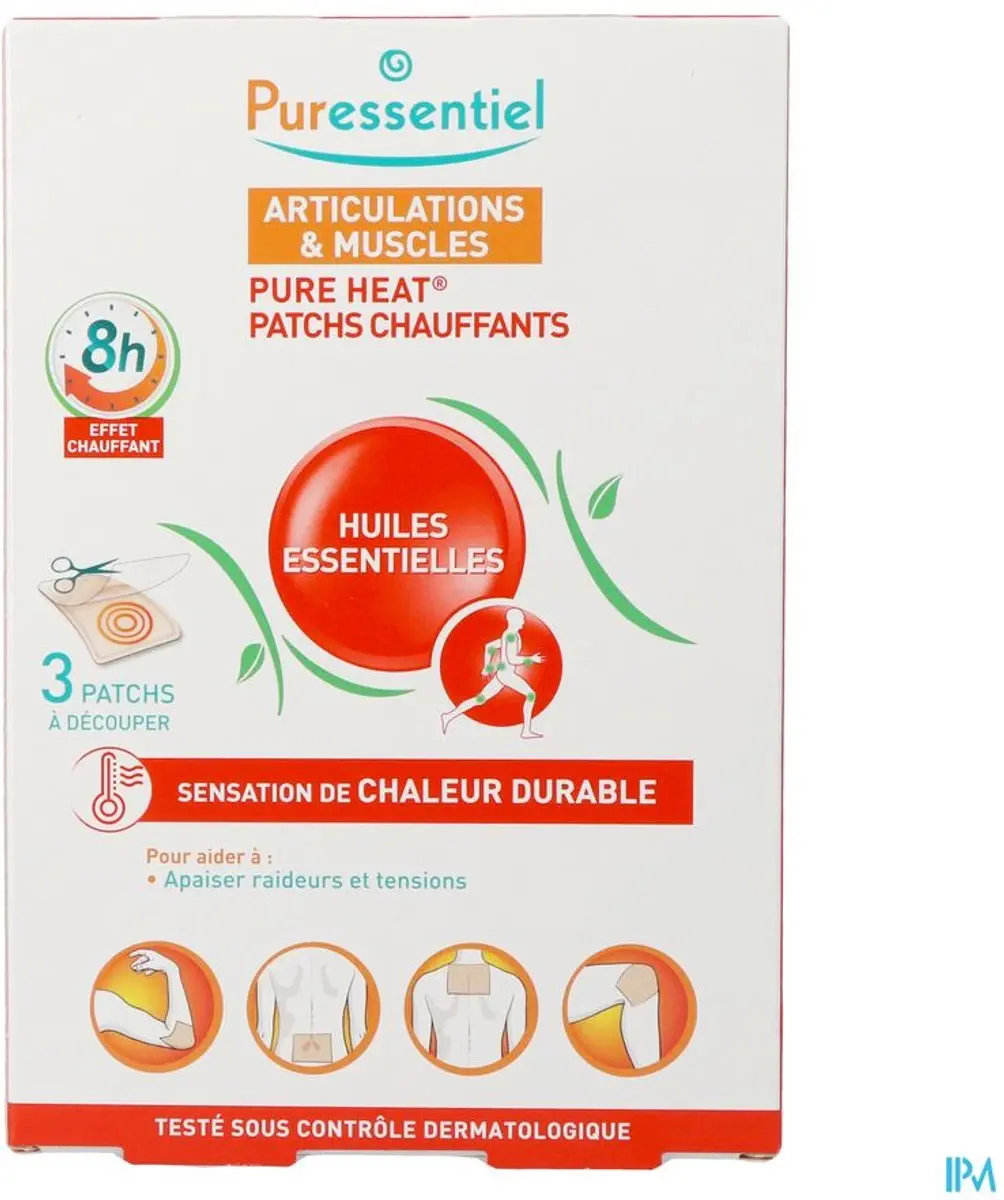Puressentiel Gewrichten & Spieren Verwarmende Patches - 3 Stuks - afbeelding 6 van 6