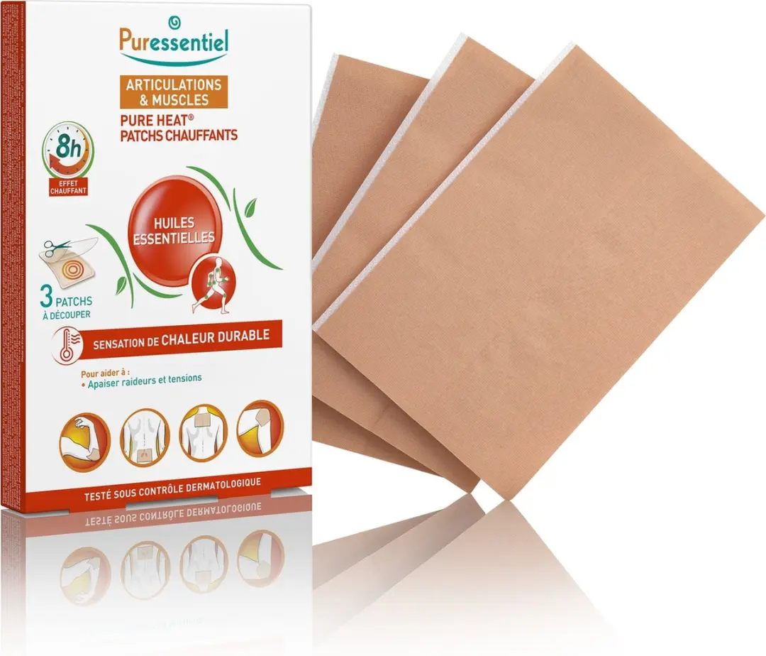 Puressentiel Gewrichten & Spieren Verwarmende Patches - 3 Stuks