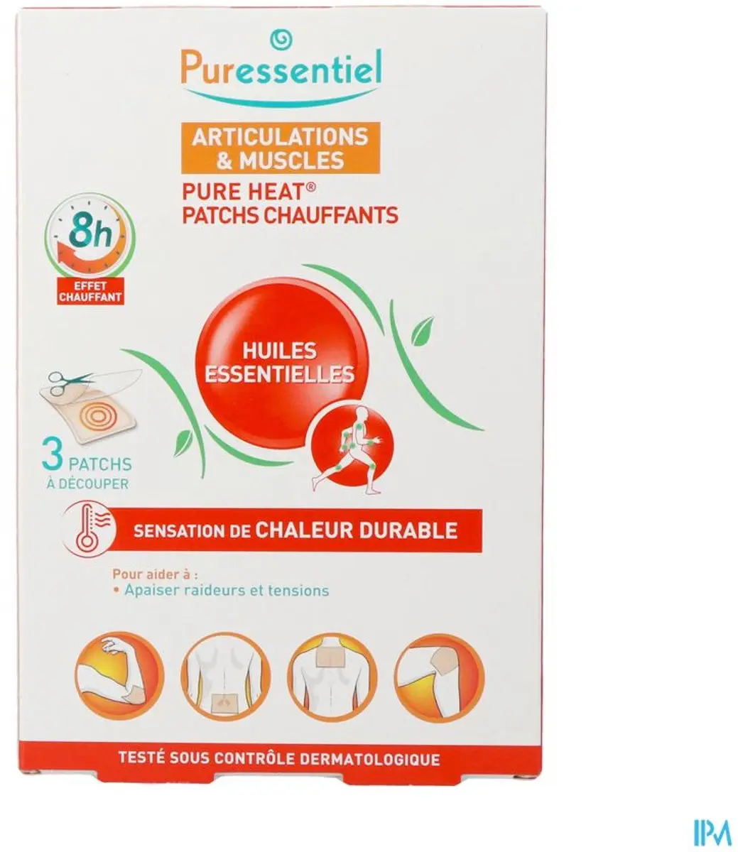Puressentiel Gewrichten & Spieren Verwarmende Patches - 3 Stuks