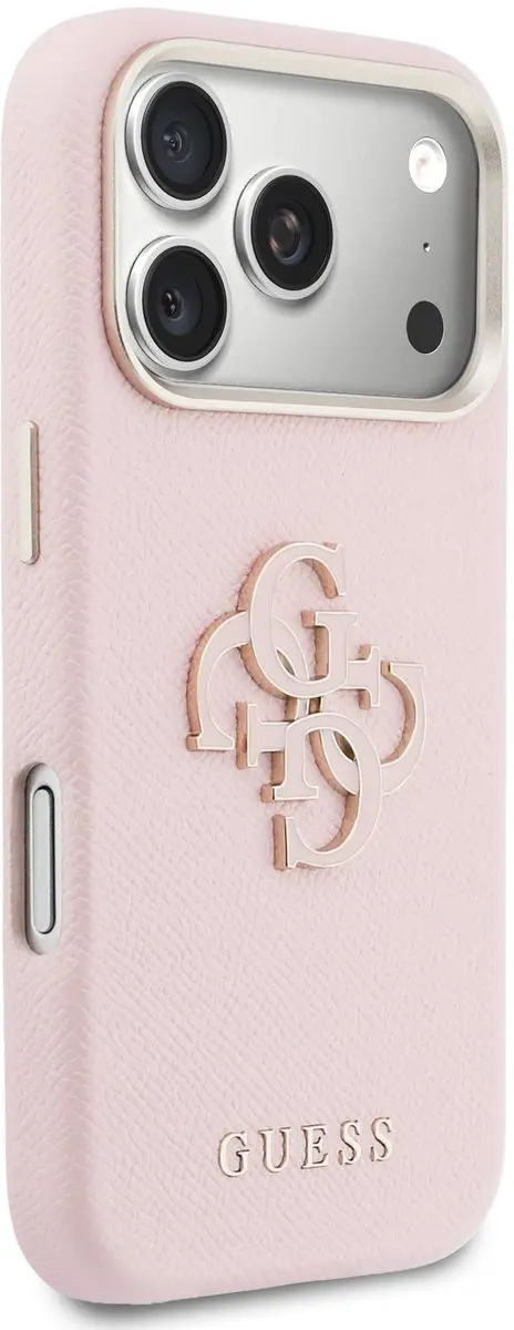 Guess PU Resin Logo Backcover 14931 - iPhone 17 Pro - Roze - afbeelding 6 van 6