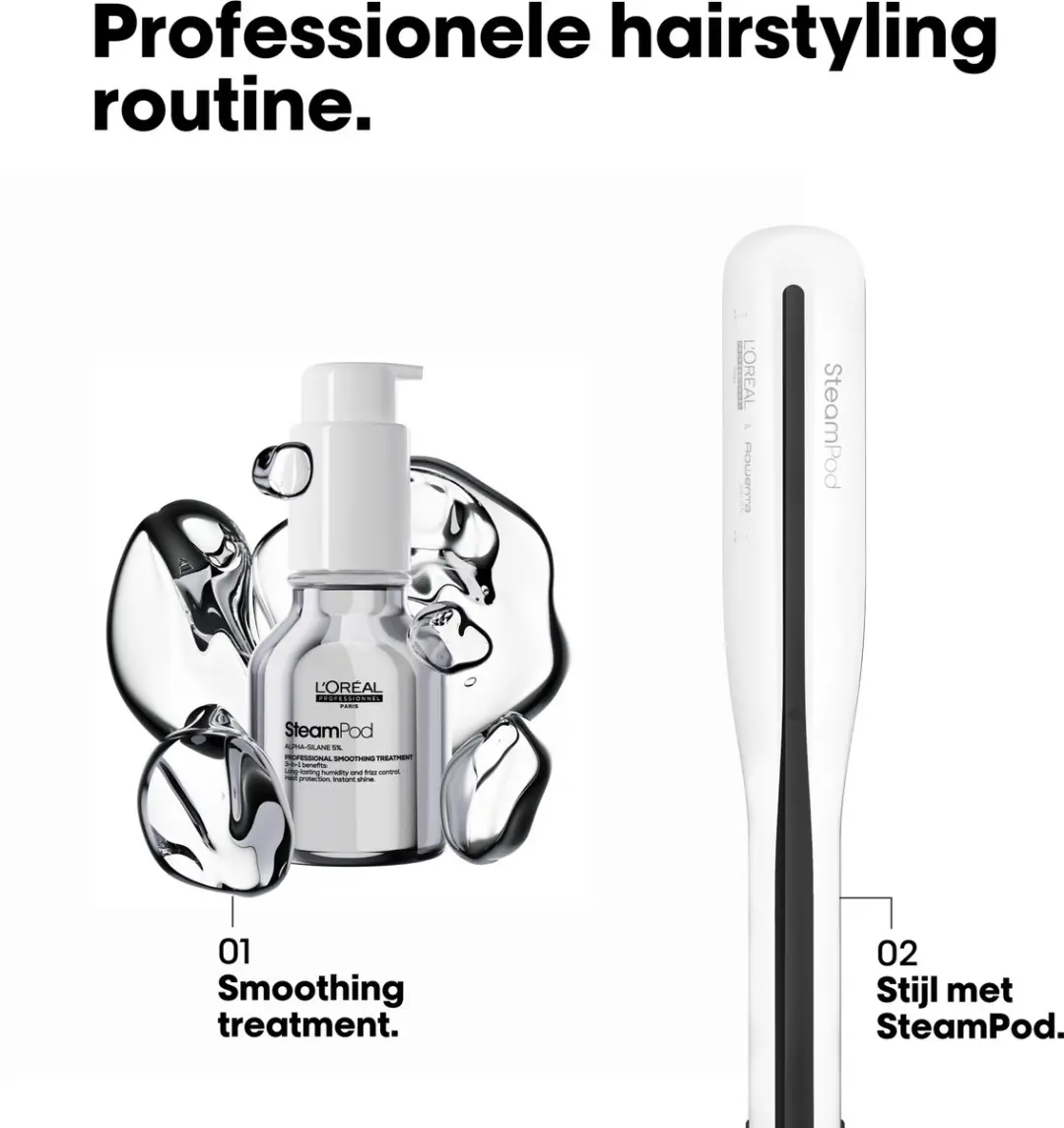 L'Oréal Professionnel Steampod 3.0 E3142101 Stoomstijltang - 3 standen
