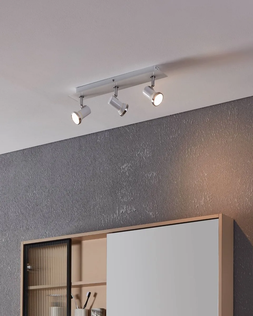 Eglo Batholino Tamara Spot - 3 Lichtpunten Wit/Chroom