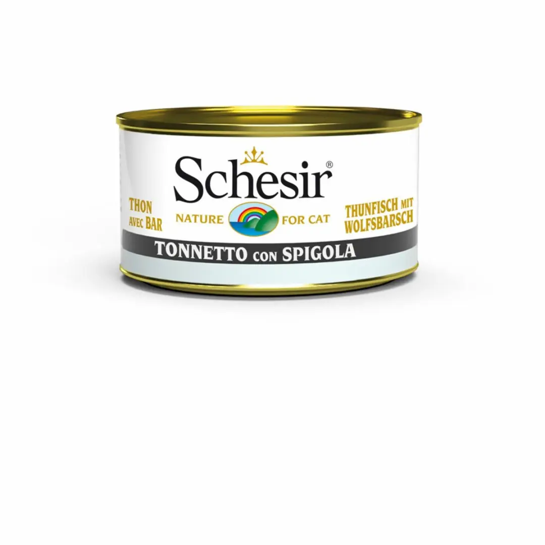 Schesir Kattenvoer Blik Tonijn & Zeebaars - 12x85g