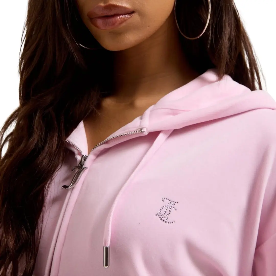 Juicy Couture Iccle Outline Cropped Hoodie S