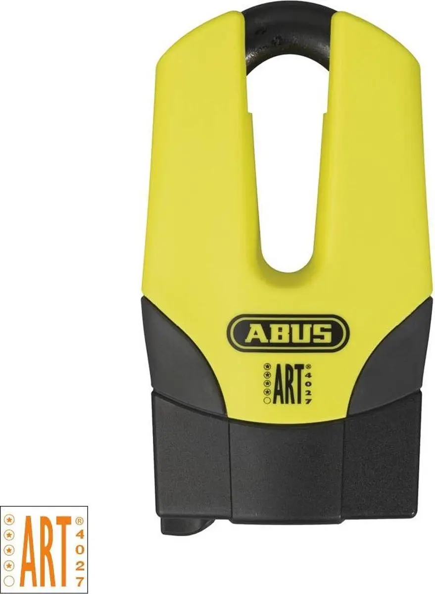 ABUS Schijfremslot Granit Quick Maxi+Mini 37/60 ART-4 Geel