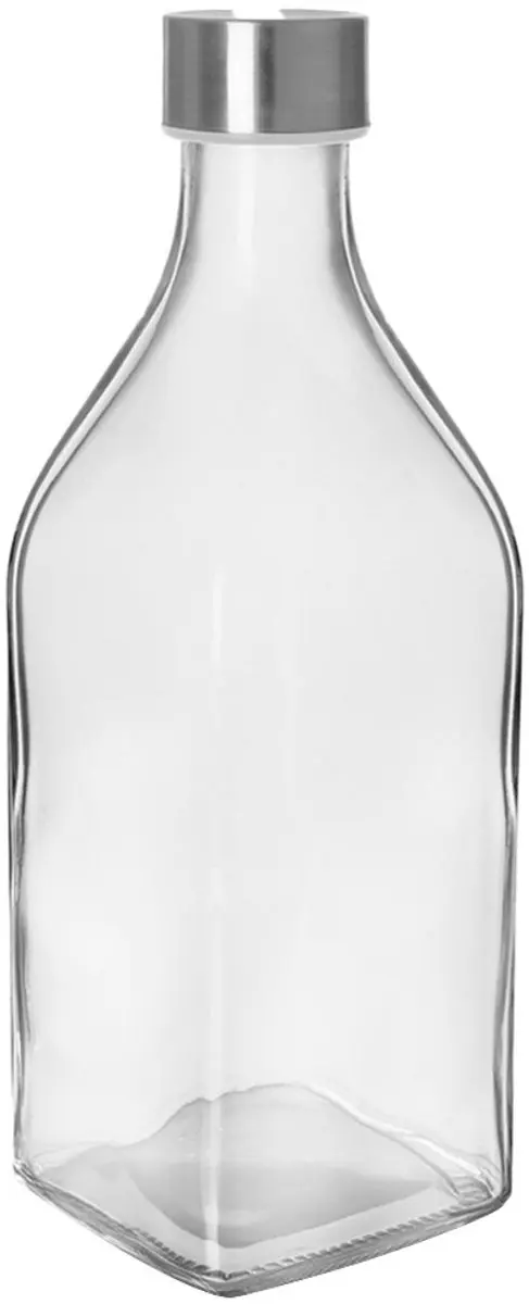 Orion Glazen Fles 1,1L - Transparant - Metalen dop 128705
