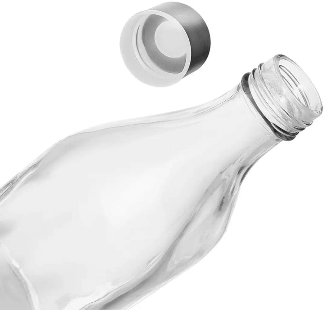 Orion Glazen Fles 1,1L - Transparant - Metalen dop 128705