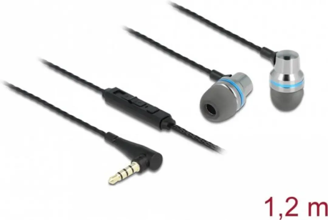 Delock 27183 Bedrade In-Ear Headset - Grijs