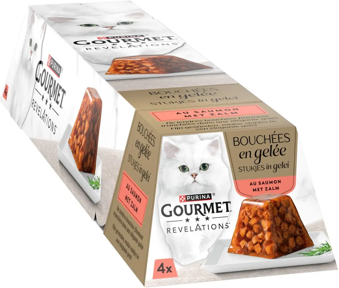 Gourmet Zalm In Gelei Kattenvoeding 4x57g Mousse