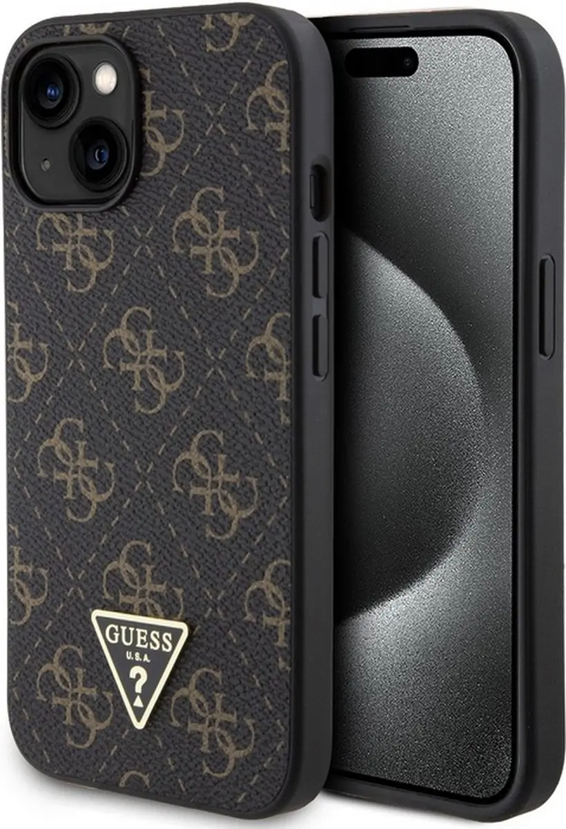 GUESS 4G Triangle Logo Hoesje iPhone 15