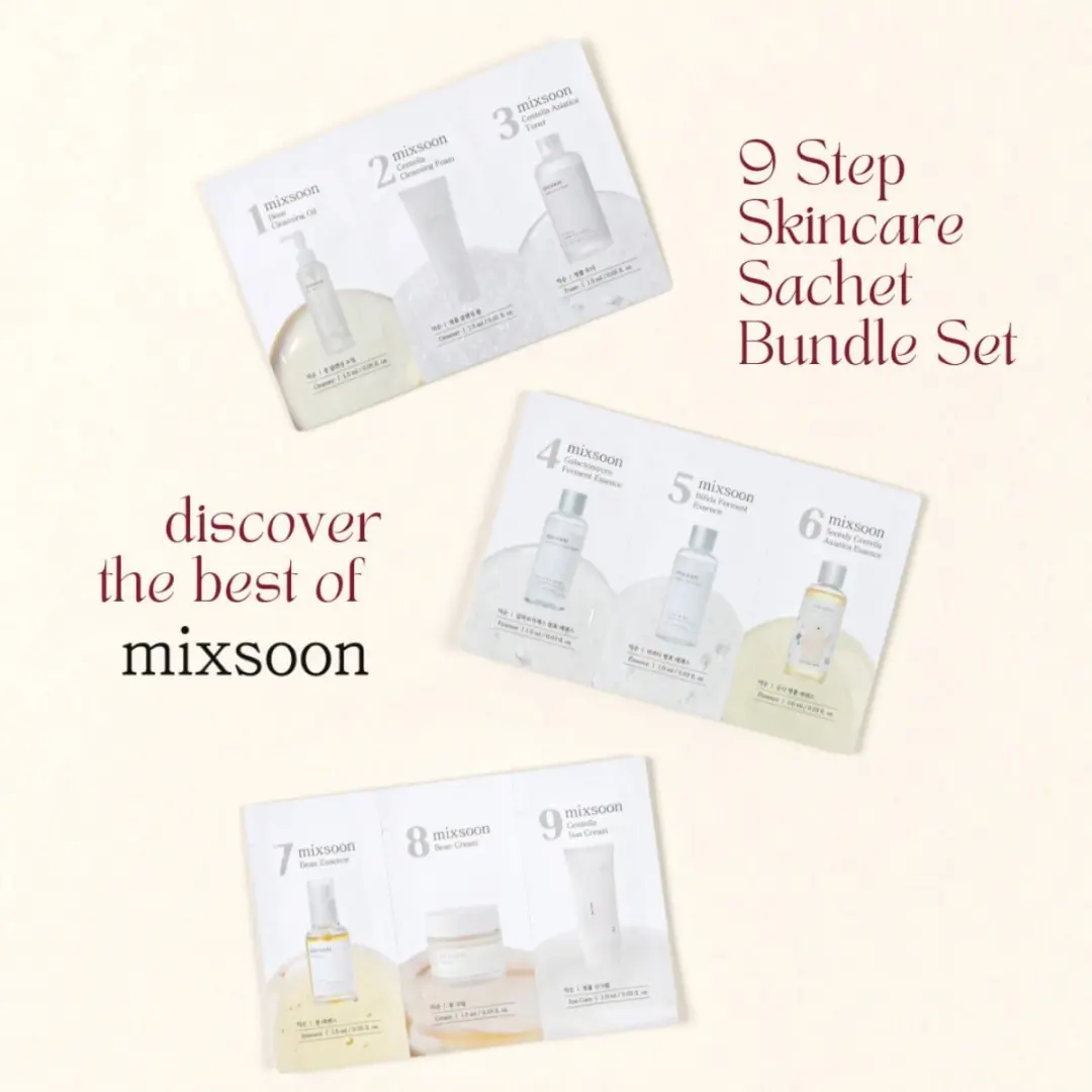 Mixsoon Glass Skin Trial Kit - 9 Stuks