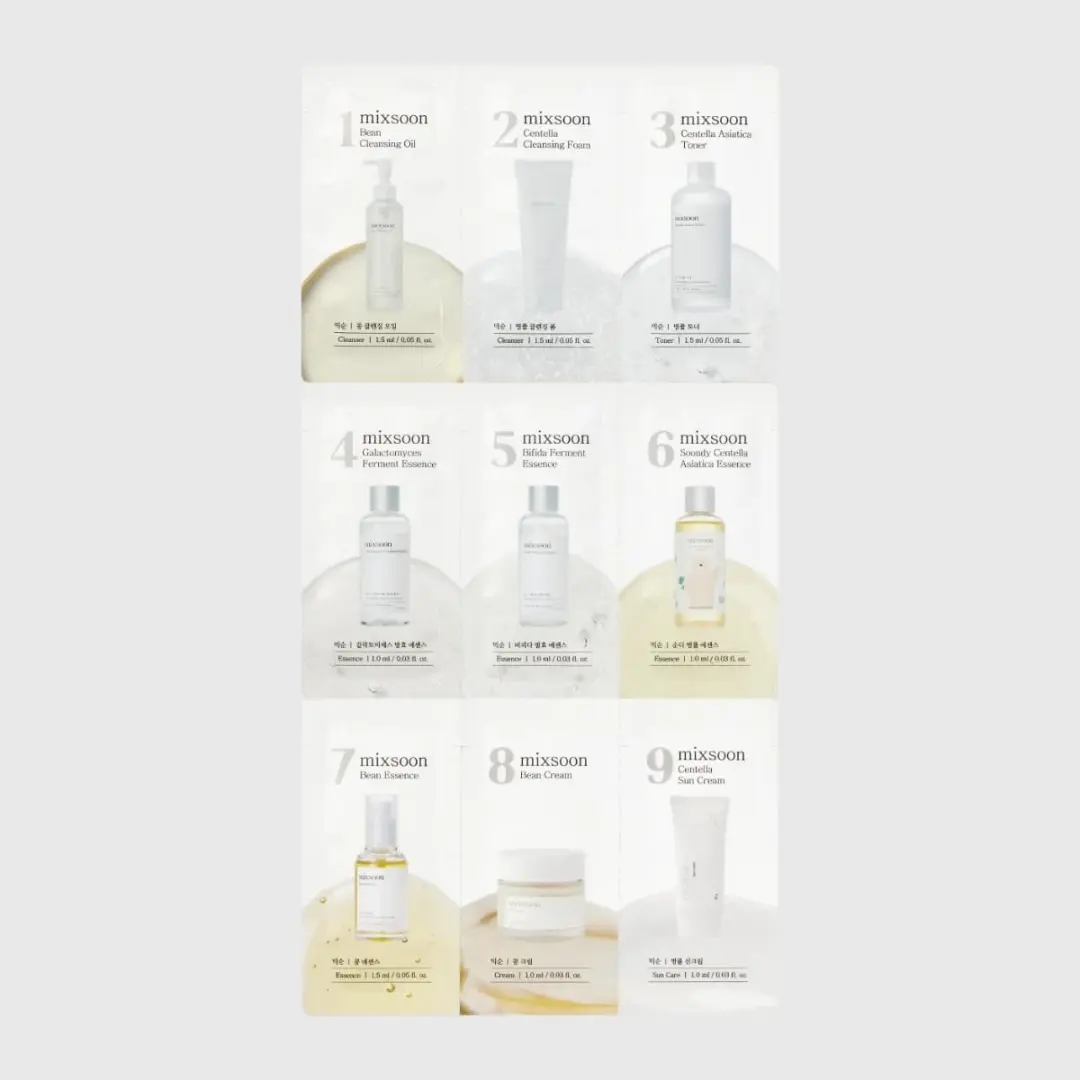 Mixsoon Glass Skin Trial Kit - 9 Stuks