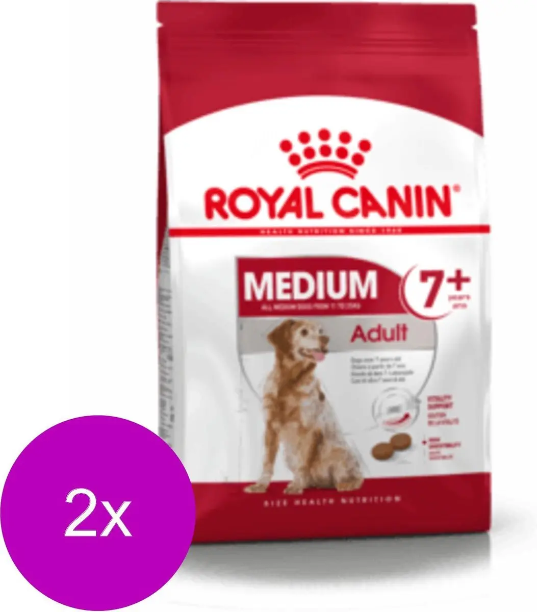 Royal Canin Medium Adult 7+ Hondenvoer - 2x15kg