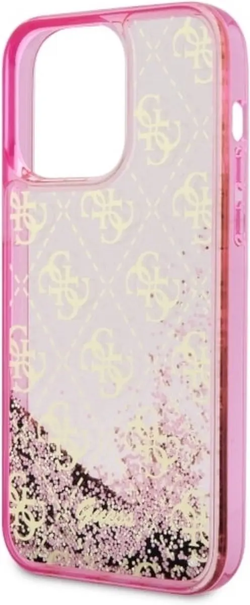 GUESS GUHCP14XLC4PSGP Hoesje iPhone 14 Pro Max - Roze Glitter