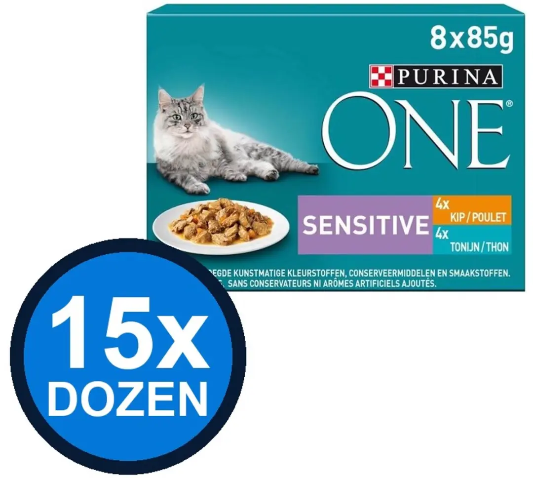 Purina ONE Sensitive Kattenvoer Natvoer