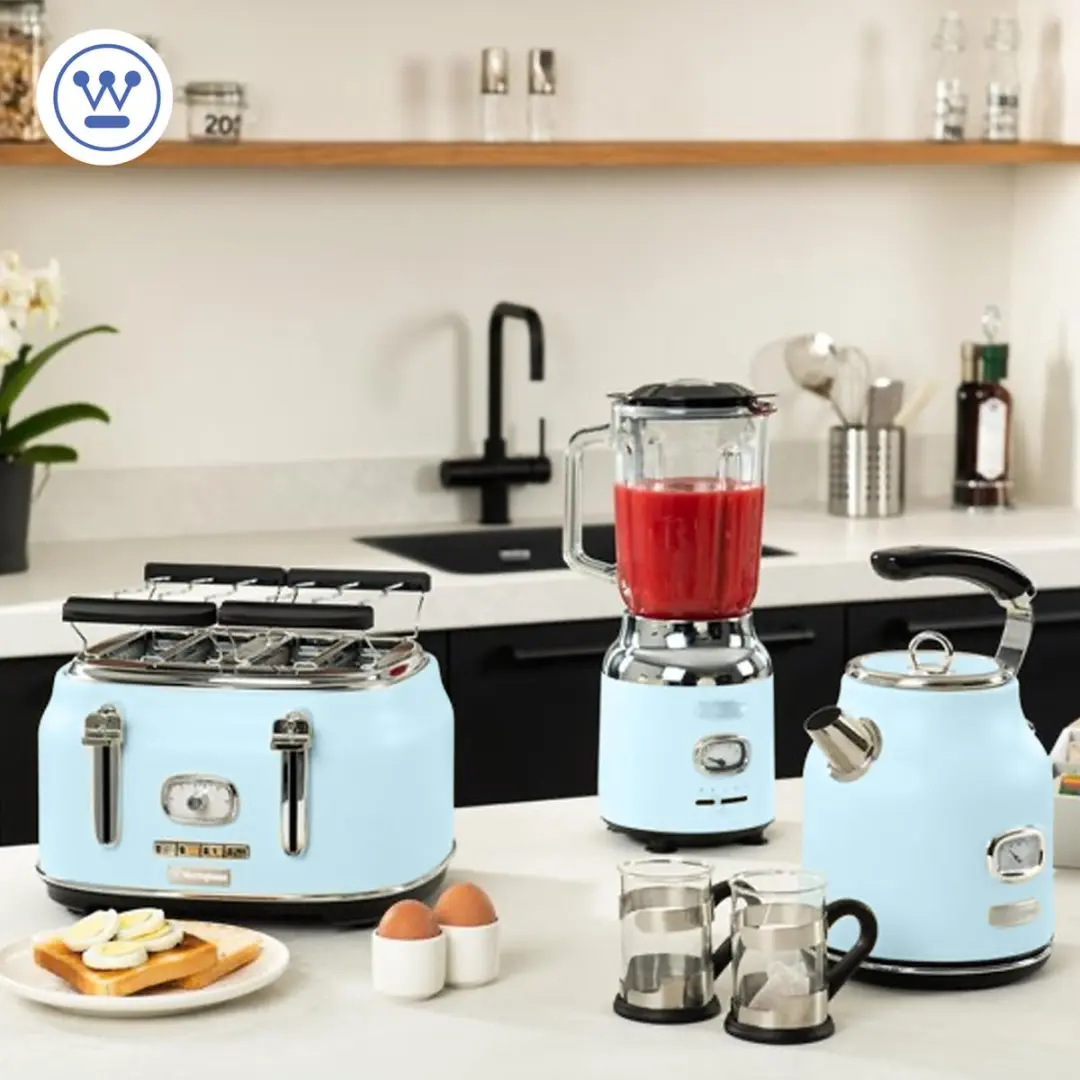 Westinghouse Retro 6-delige Keukenbundel - 2200W - Blauw