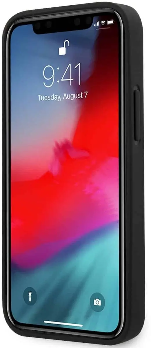 GUESS iPhone 12/12 Pro Backcase - Kunstleer - Zwart - 6080 - afbeelding 6 van 6
