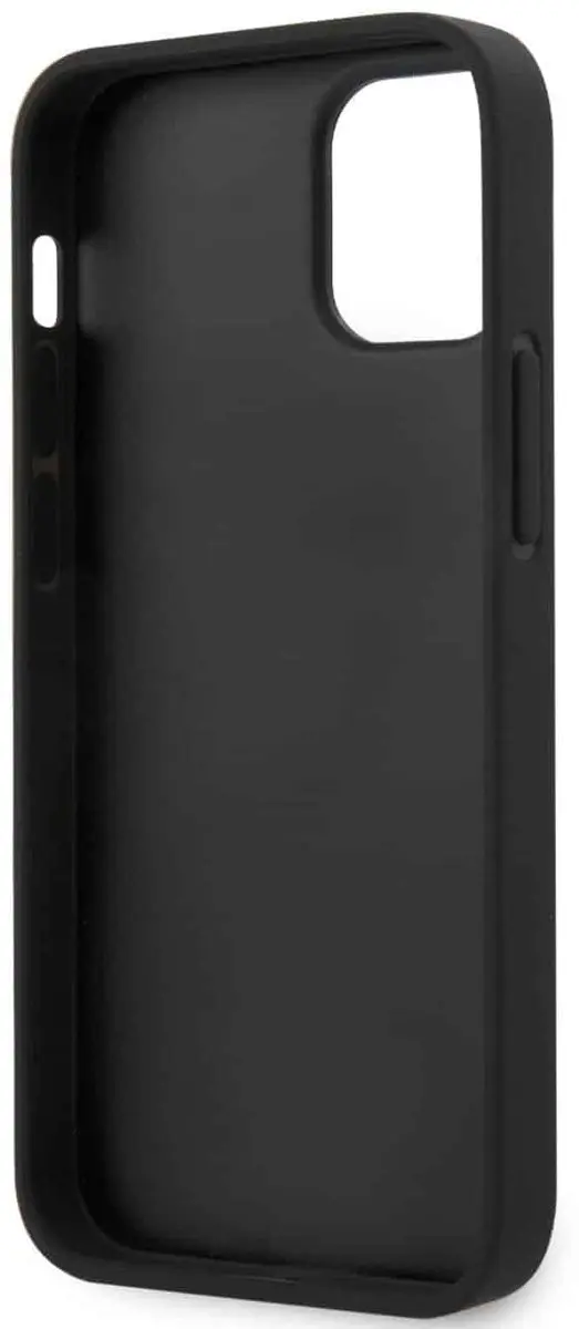 GUESS iPhone 12/12 Pro Backcase - Kunstleer - Zwart - 6080