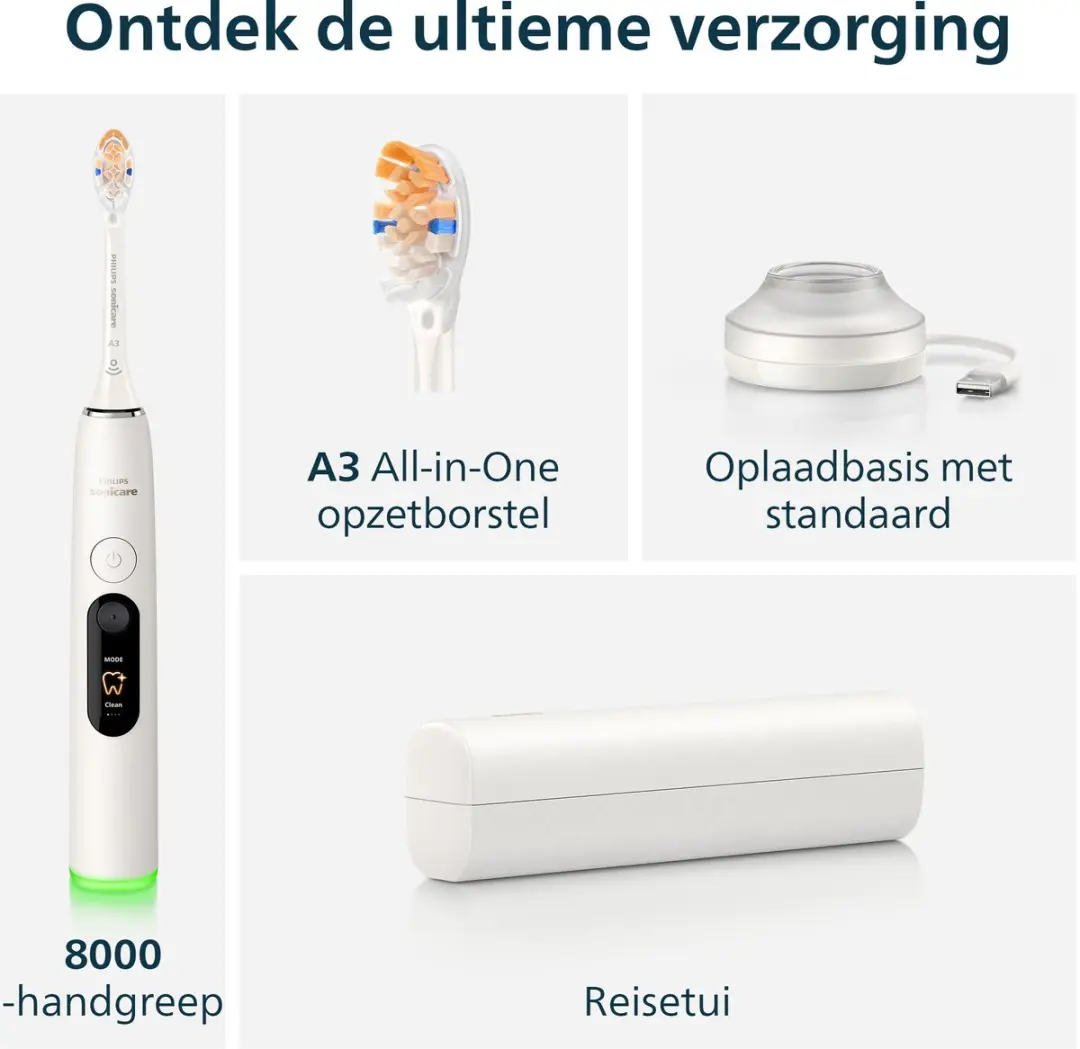 Philips Sonicare DiamondClean 8000 HX8311/11 Elektrische Tandenborstel - Zwart