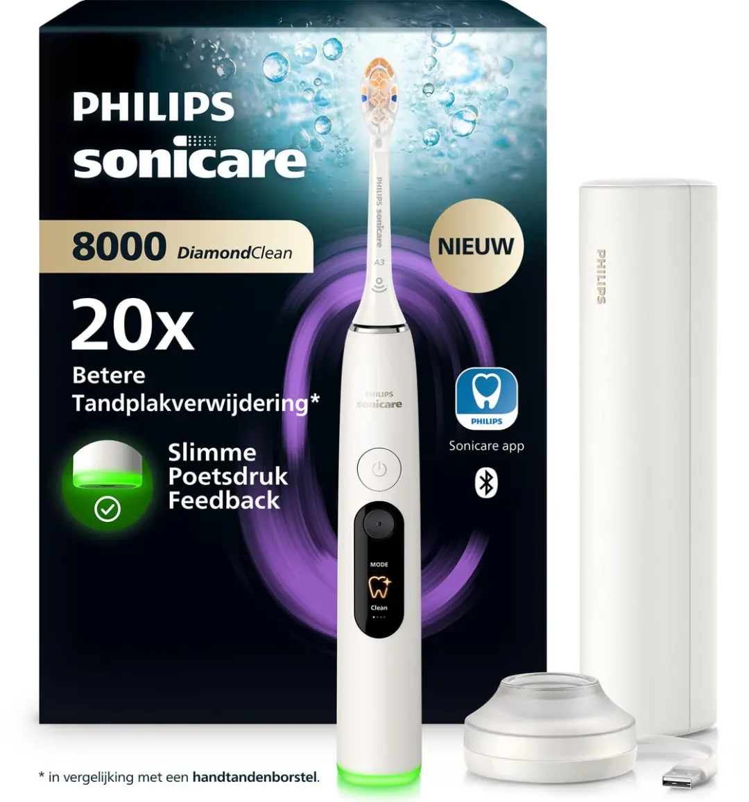 Philips Sonicare DiamondClean 8000 HX8311/11 Elektrische Tandenborstel