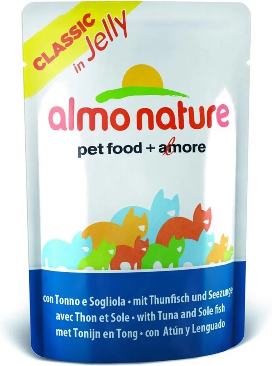 Almo Nature Classic Jelly Tonijn & Tong 24x55g